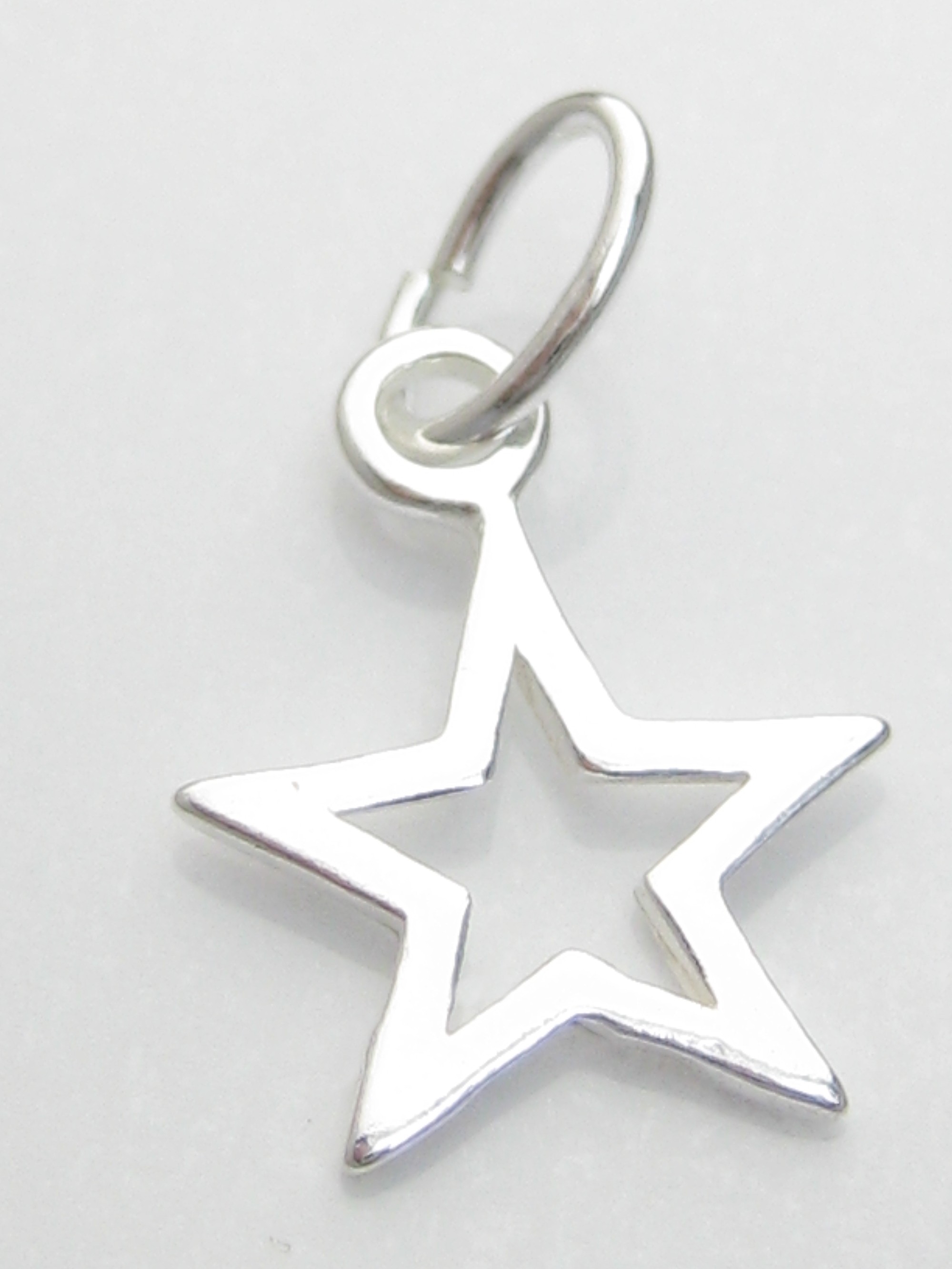 Star small sterling silver charm .925 x 1 Stars Special charms | eBay