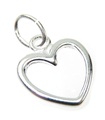 10 mm petit breloque coeur en argent sterling .925 x 1 breloques coeurs et amour