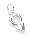 Simbolo maschile PICCOLO charm in argento sterling .925 x 1 Uomo uomo firma charms