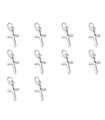 Pack de 10 croix petites breloques en argent sterling .925 breloques croix