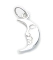 Man in the Moon charm i sterling silver .925 x 1 Crescent moons charm