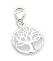 Charm de plata de ley con clip de árbol de la vida .925 x 1 Charms sagrados