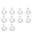 Pack of 10 Tree of Life sterling silver charms .925 Trees charm