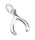 Wishbone small sterling silver charm .925 x 1 Lucky Wishbones charms