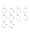 Pack of 10 apx 9mm Engravable disc sterling silver charms .925