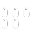 Pack de 5 étiquettes breloques en argent sterling .925 breloque étiquette