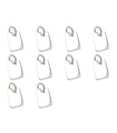 Pack de 10 étiquettes à graver breloques en argent sterling .925 étiquette breloque