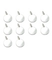 10er Pack gravierbare Scheibe ca. 9mm Sterling Silber Charms .925