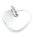 Coeur à graver apx 10mm petit charm en argent sterling .925 x 1 coeurs