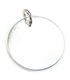 Engravable Disc sterling silver charm apx 16mm .925 x 1 Engraving discs