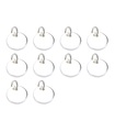 10er Pack gravierbare Scheibe Sterling Silber Charms ca. 12mm .925