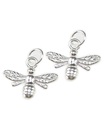 Pack of 2 Bees small sterling silver charms .925 Bee charm