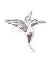 Hummingbird liten charm i sterling silver .925 x 1 Humming Birds berlocker