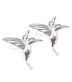 Confezione da 2 ciondoli piccoli colibrì in argento sterling .925 uccelli