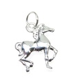 Breloque cheval petit en argent sterling .925 x 1 Breloques chevaux et poulains