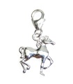 Charm pequeño caballo con clip en plata de ley .925 x 1 Charms caballos