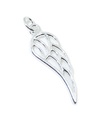 Ciondolo in argento sterling con ala d'angelo .925x 1 ciondoli con ali di angeli protettivi