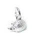 Tiny Cute Hedgehog sterling silver charm .925 x 1 Hedgehogs charms