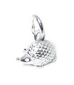 Tiny Cute Hedgehog charm i sterling silver .925 x 1 Hedgehogs charm