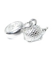 Tiny Cute Hedgehog Sterling Silber Bead Charm .925 x 1 Igel