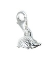 Charm clip en argent sterling petit hérisson mignon .925 x 1 hérissons