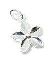 Charm hänge med blommor i sterling silver .925 x 1 Blommor berlocker