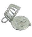 Lobster Pot Öffnung Sterling Silber Charm .925 x 1 Lobsters Pots Charms