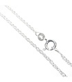 Collana a catena principe di galles in argento sterling 14 pollici .925 x 1 catene