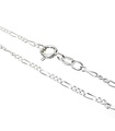 Collier de chaîne en argent sterling Figaro de 14 pouces .925 x 1 chaînes