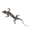 Broche de plata de ley con conjunto de marcasita de lagarto .925 x 1 Broches de lagarto