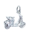 Scooter - Moped - Charm i sterlingsilver. 925 x 1 Cykel charm