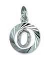 Letter O Initial .925 silver charm pendant x1 initials charms Range10