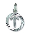 Letter T Initial .925 silver charm pendant x1 initials charms Range10