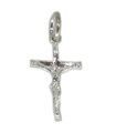 Crucifix TINY hänge i sterlingsilver .925 x 1 Jesus Crosses Holy