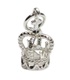 Crown Sterling Silber Charm .925 x 1 Royal Queen King Crowns Charms