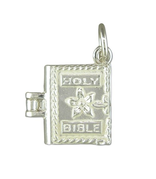 The Holy Bible (Silver 925) hot suitable for Pandora Charm Bracelet