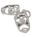 Drama Happy Sad Masks charm in argento sterling .925 x 1 amdram charms