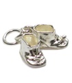 Baby Boots Stivaletti charm in argento sterling .925 x 1 paio di ciondoli per bambini