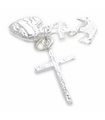 Faith Hope Charity sterling silver charm .925 x1 Heart Cross Anchor charms