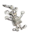 Mouse moving sterling silver charm .925 x 1 mice charms