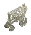 Traction Engine breloque en argent sterling .925 x 1 breloques de moteurs à vapeur