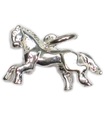 Cavallo - Ciondolo in argento sterling Pony .925 x 1 Ciondoli con cavalli