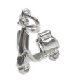 Moped - Scooter - Charm i sterling silver. 925 x 1 fordons charm