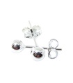 4 mm sterling zilveren bolletjes oorknopjes .925 x 1 paar kraaltjes