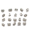 10 paires de boucles d'oreilles petit papillon en argent sterling fermoirs dos rouleaux .925