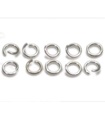 Pack of 10 x 5mm Jump Rings sterling silver fitting finding findings .925