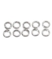 6 mm hoppringar x10 fyndfynd i sterlingsilver .925