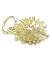 Charm pequeño de oro de 9 quilates Hedgehog .375 x 1 Charms de erizos