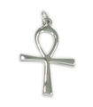 Ankh -stil stort korshänget i sterlingsilver .925 x 1 Ankhs -kors