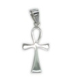 Colgante de cruz de plata esterlina estilo Ankh .925 x 1 cruces de Ankhs